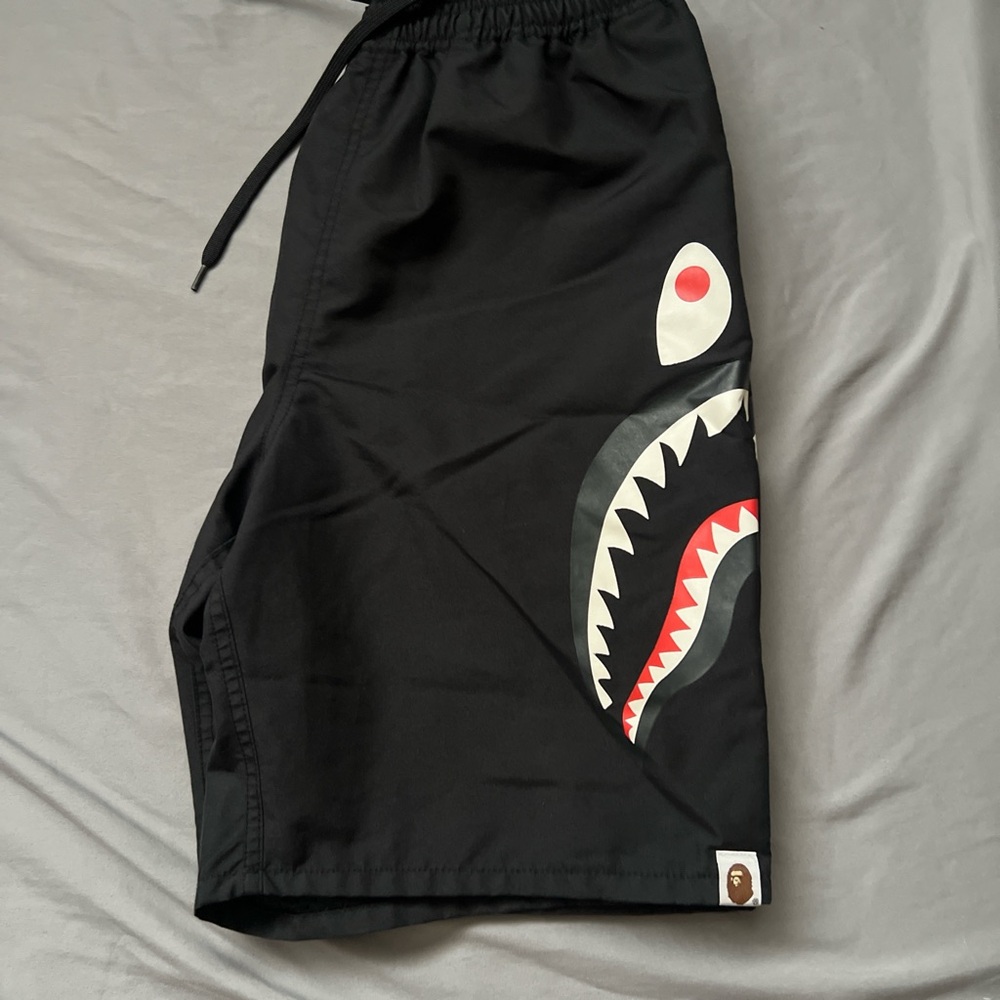 A Bathing Ape Black Shark Men Shorts
